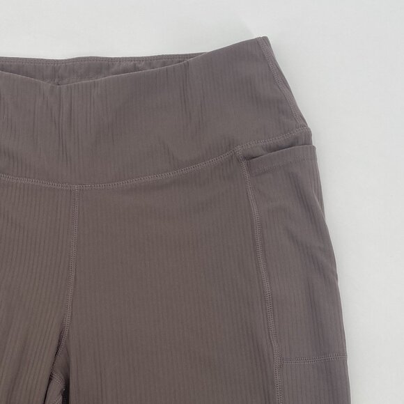 Mondetta Performance Luxury Women's Size L Brown Active Ribbed Bike Shorts - Picture 6 of 11